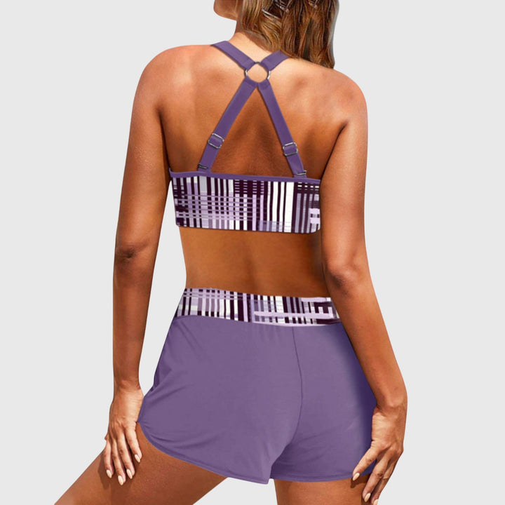 Janelle | Bikini à Taille Haute à Côtes