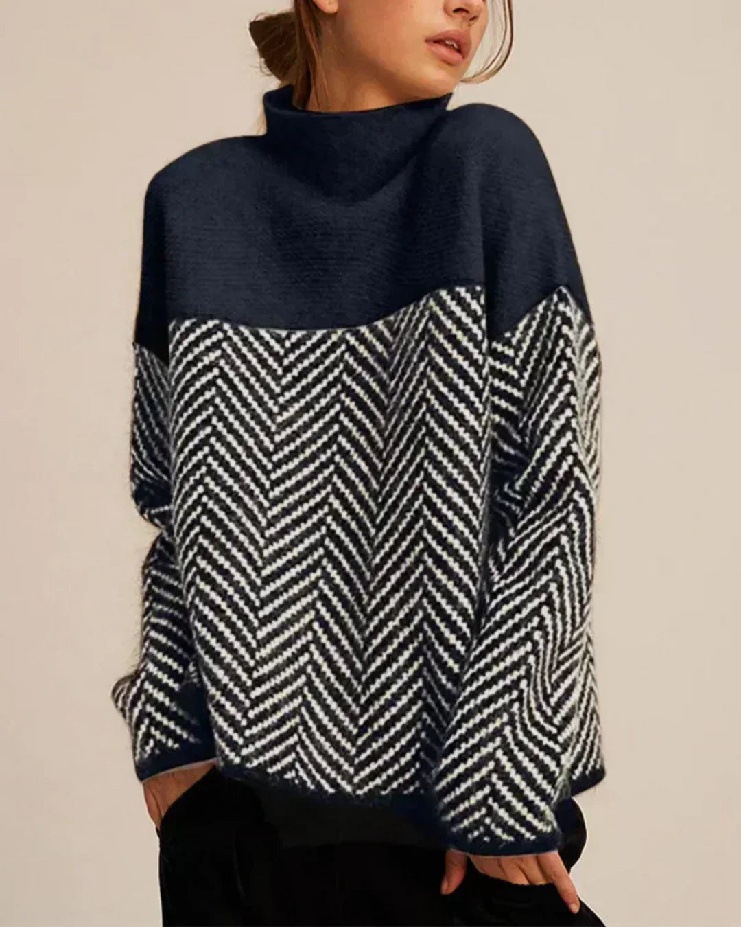 Norah | Pull en Coton Col Montant