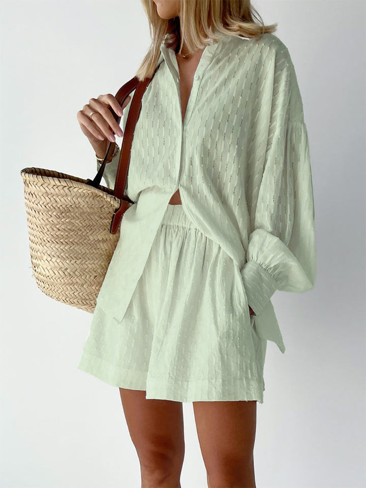Elizabeth - Ensemble Chemise et Shorts Légers