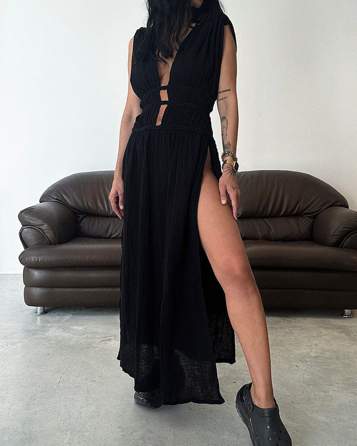 Zolla - Robe Texturée Fendue