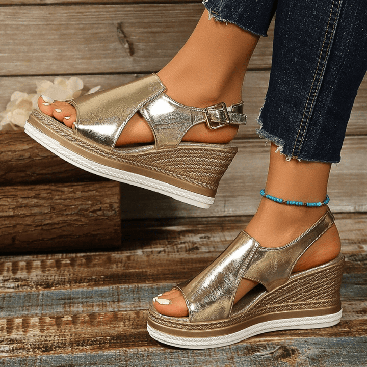 Baylie - Sandales Métalliques Élégantes