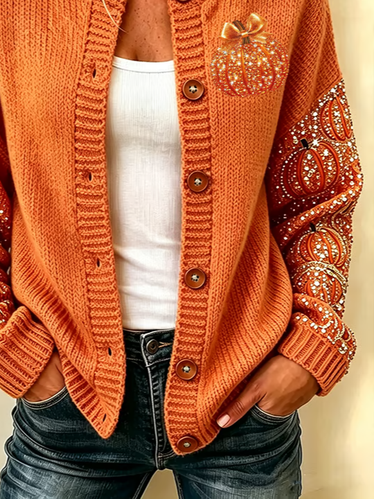 Maria | Cardigan Vintage Citrouille