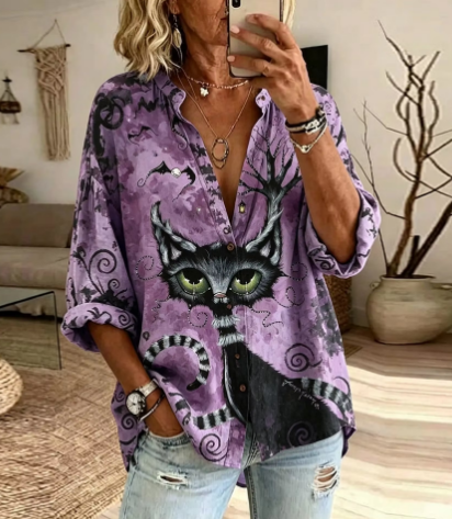 Keira | Chemise Chat Noir