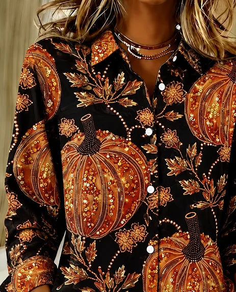 Louise | Chemise Vintage Citrouille