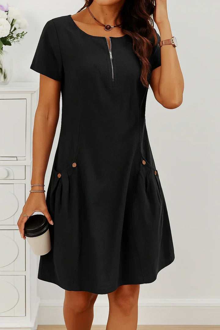 MARIELLA | Robe d'été avec zip élégant