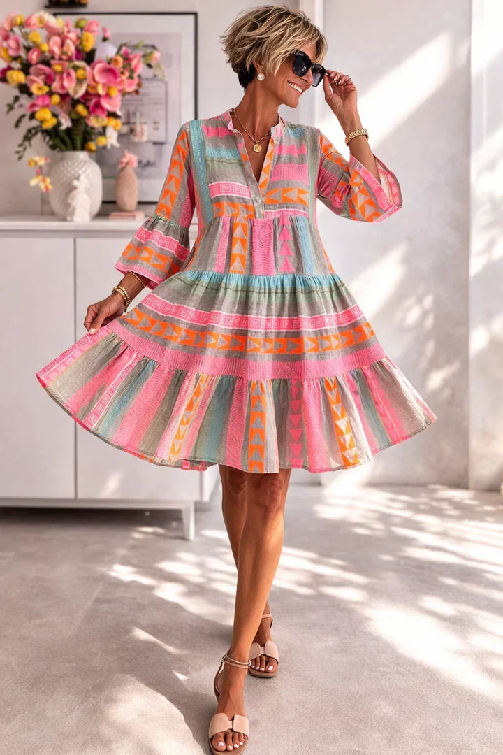 NOVA | Robe Midi Vibrante