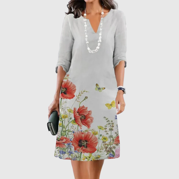 ELEANOR | ROBE FLOREALE SUPERPOSÉE