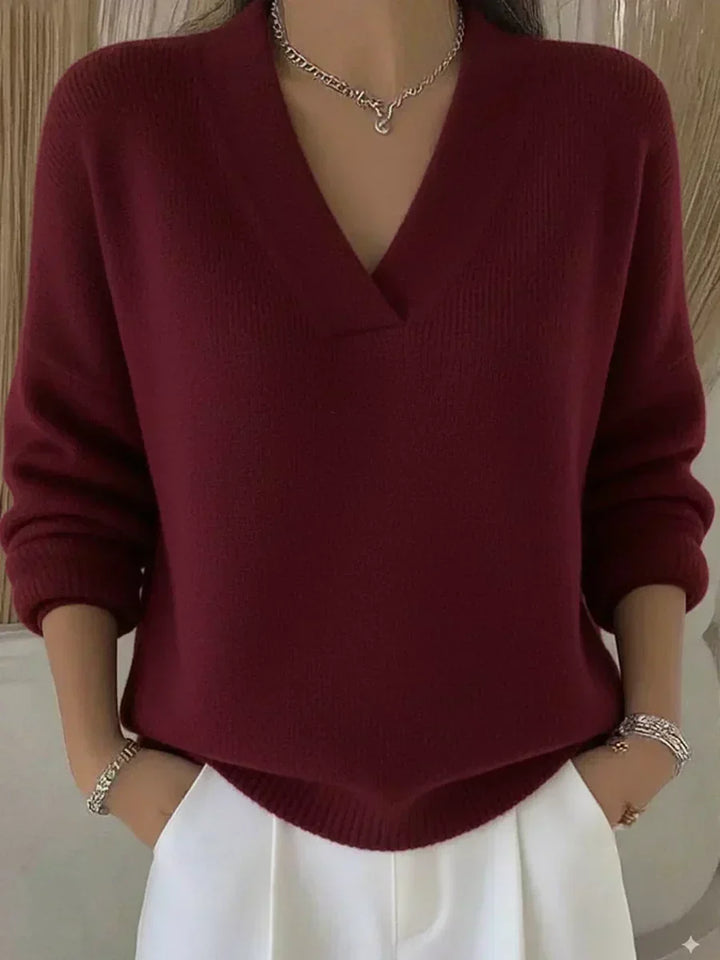 Linda | Pull V-Neck Décontracté