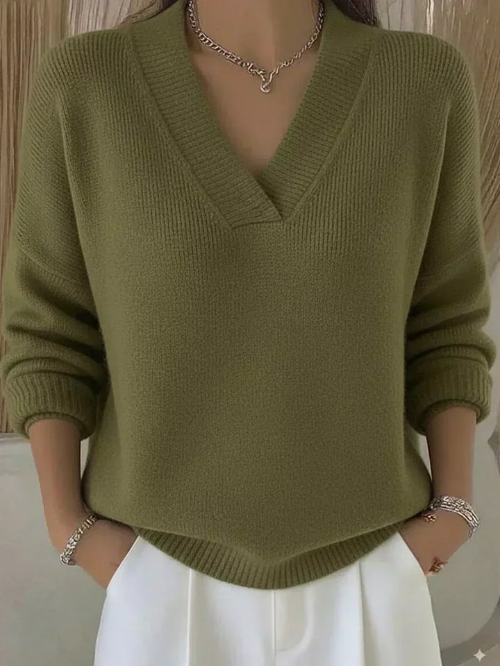 Linda | Pull V-Neck Décontracté