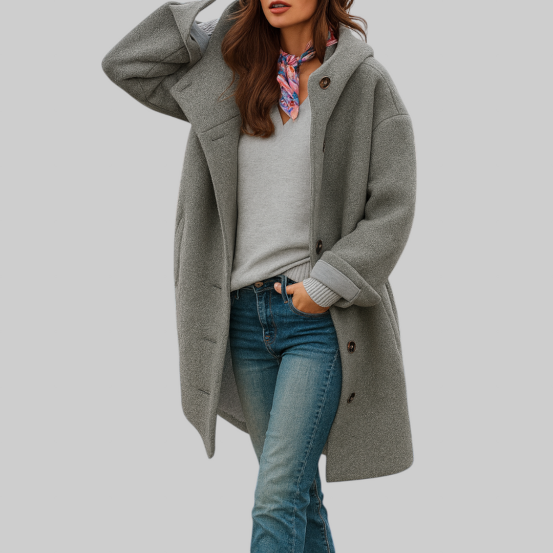 Freja | manteau quotidien, mi-long et confortable