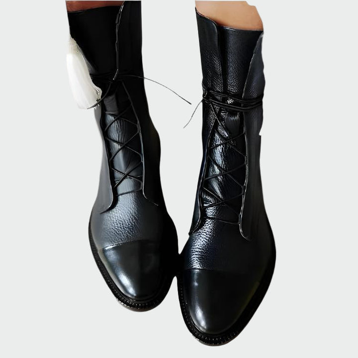 Bottes en cuir orthopédique