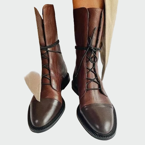 Bottes en cuir orthopédique