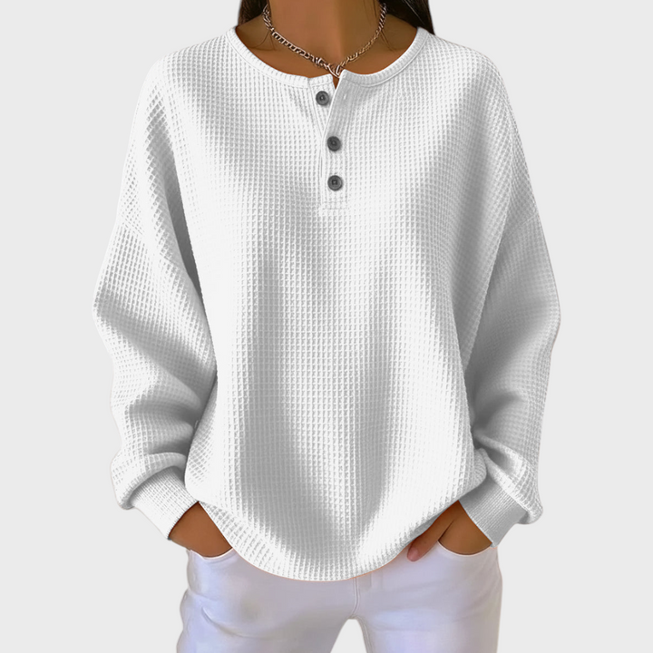 Iris | Pull en doux tricot gaufré