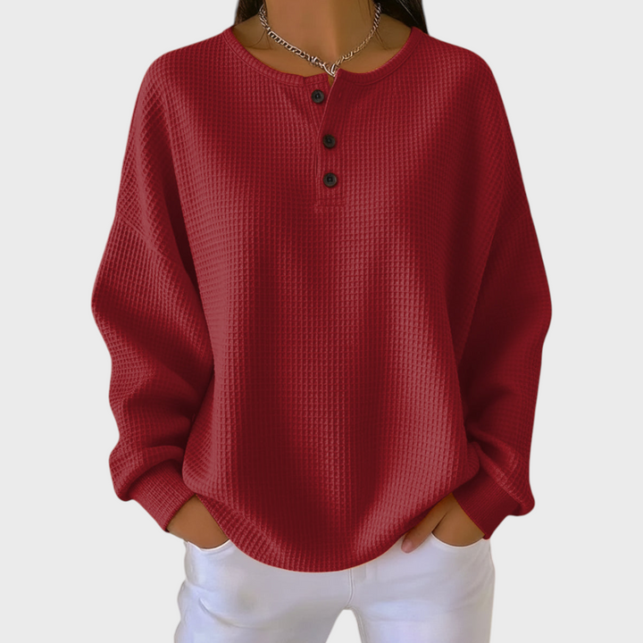 Iris | Pull en doux tricot gaufré