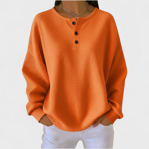 Iris | Pull en doux tricot gaufré
