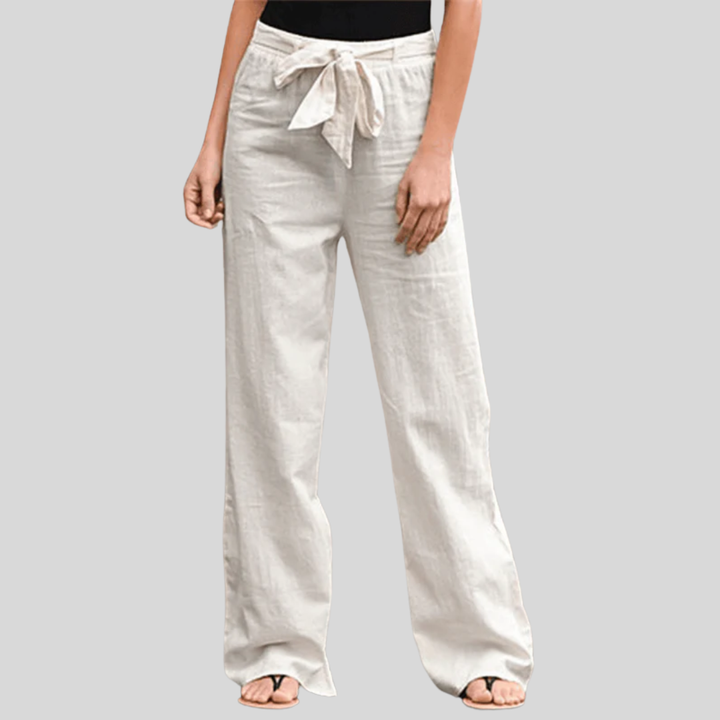 Joleen - Pantalon Décontracté Femme avec Cordon de Serrage et Taille Élastique