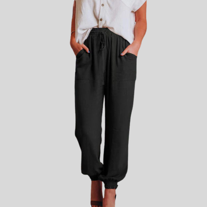 Kaeli – Pantalon Élégant avec Cordon de Serrage