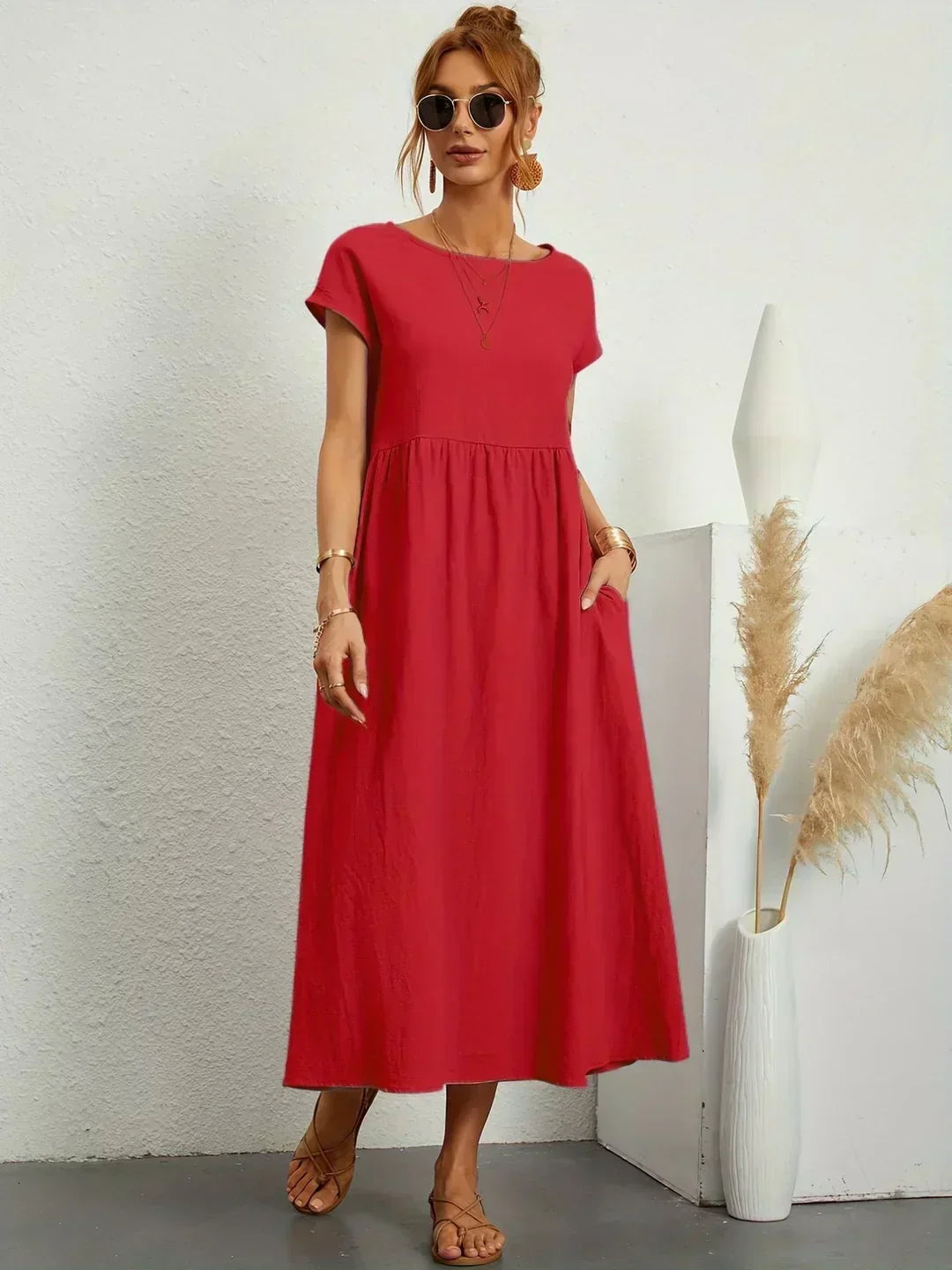 HEIKE | ROBE MIDI FLOTTANTE