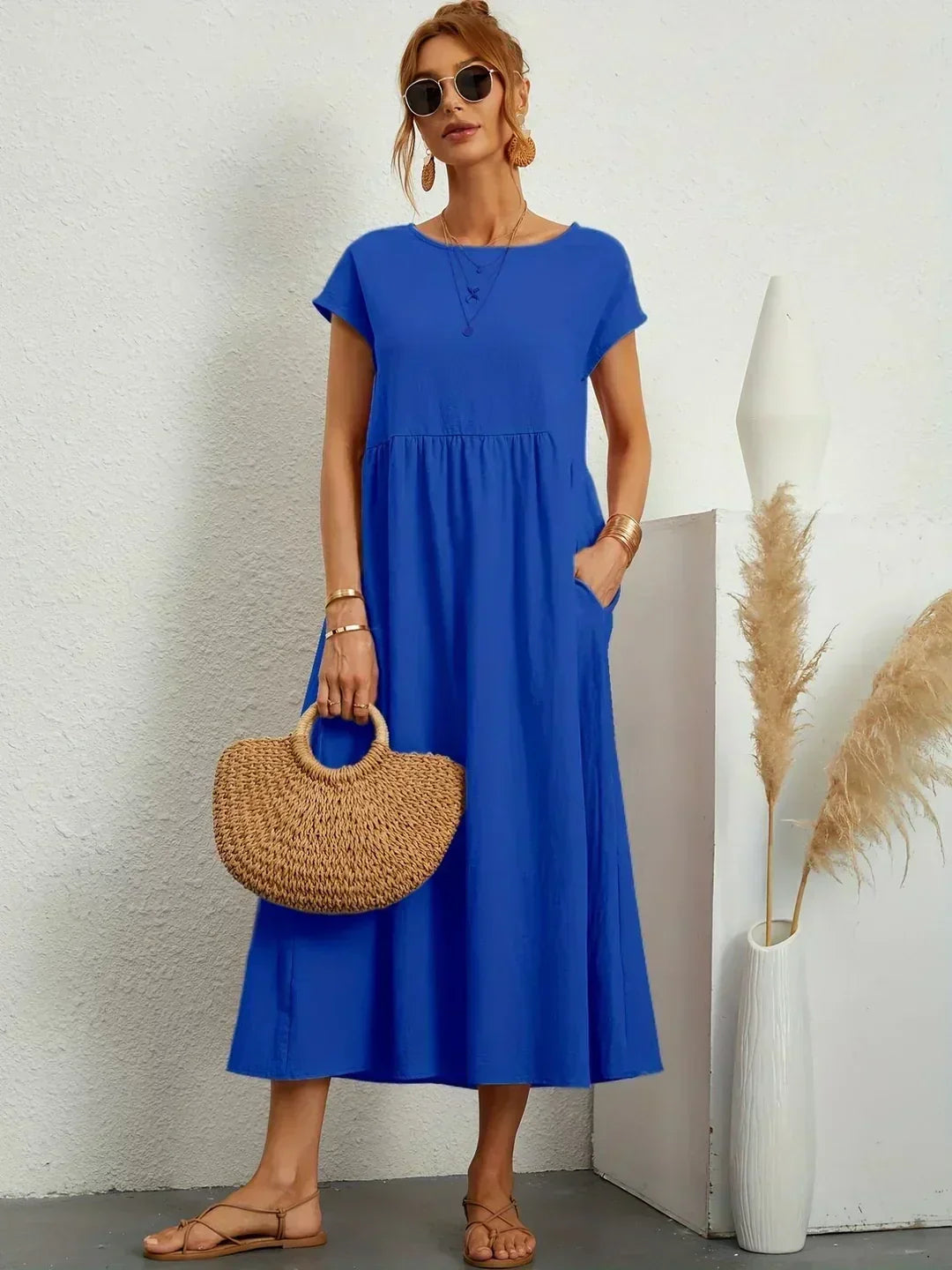 HEIKE | ROBE MIDI FLOTTANTE