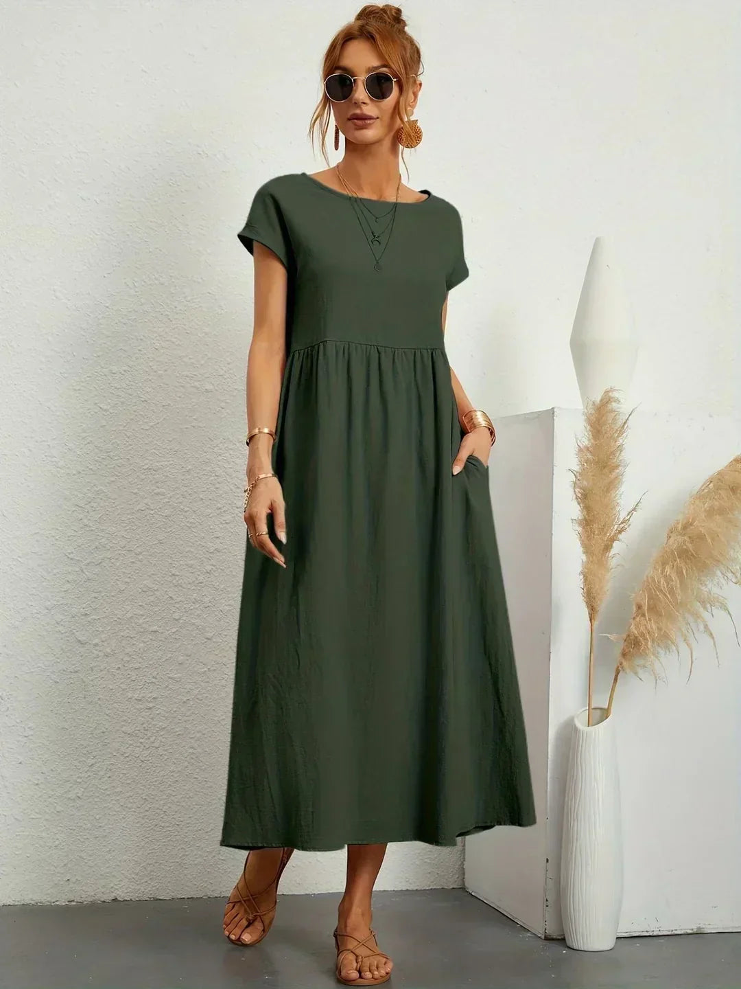 HEIKE | ROBE MIDI FLOTTANTE