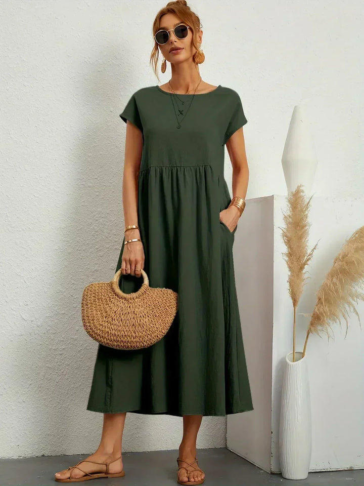 HEIKE | ROBE MIDI FLOTTANTE