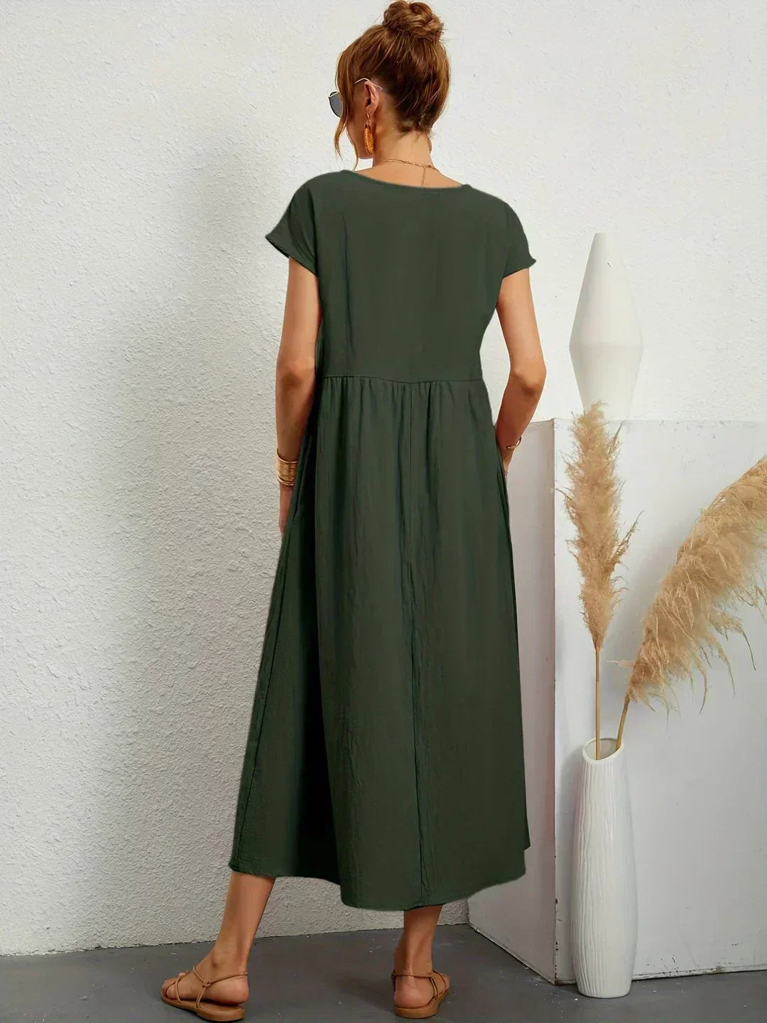 HEIKE | ROBE MIDI FLOTTANTE