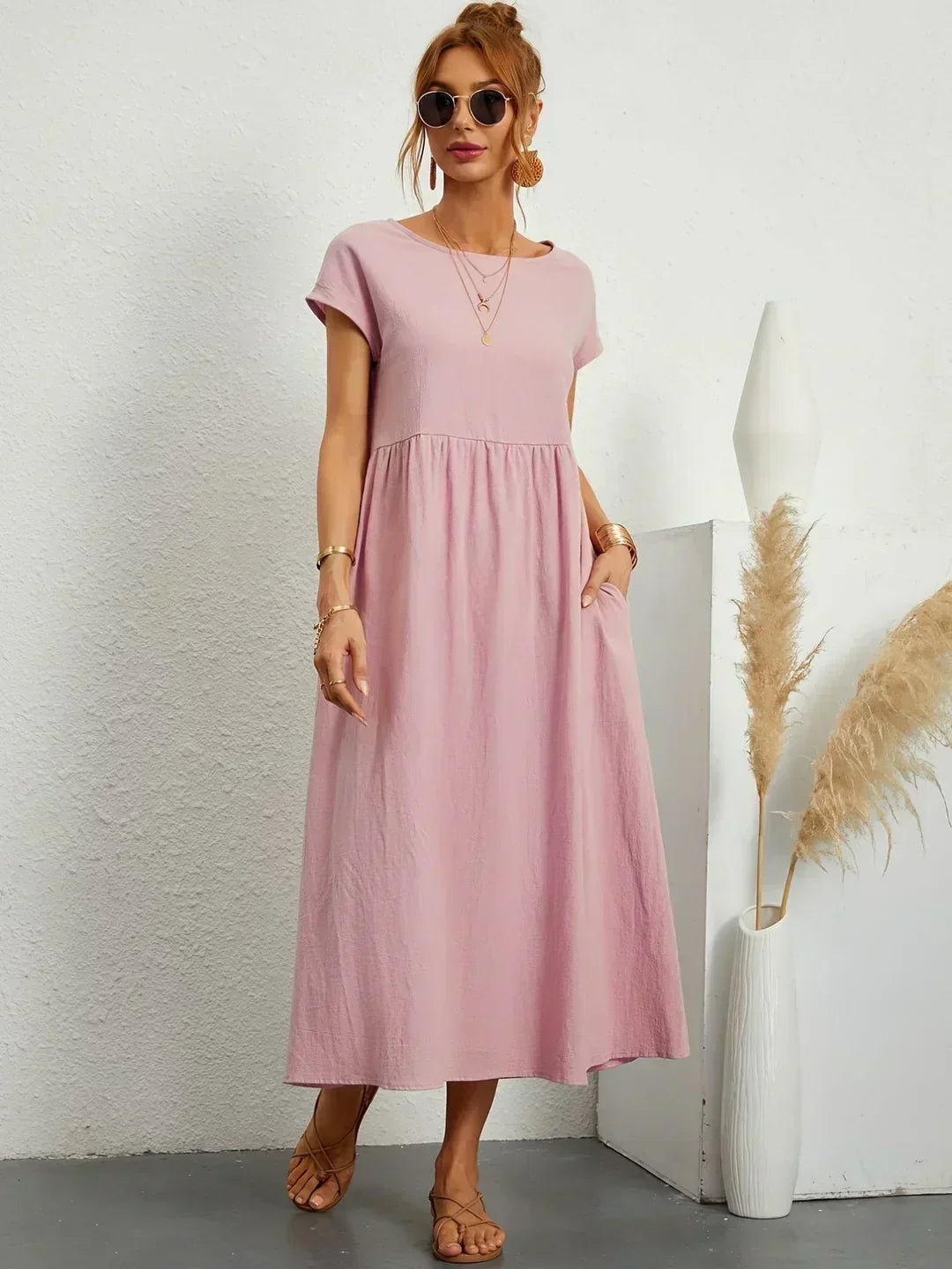 HEIKE | ROBE MIDI FLOTTANTE
