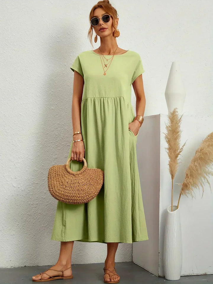 HEIKE | ROBE MIDI FLOTTANTE