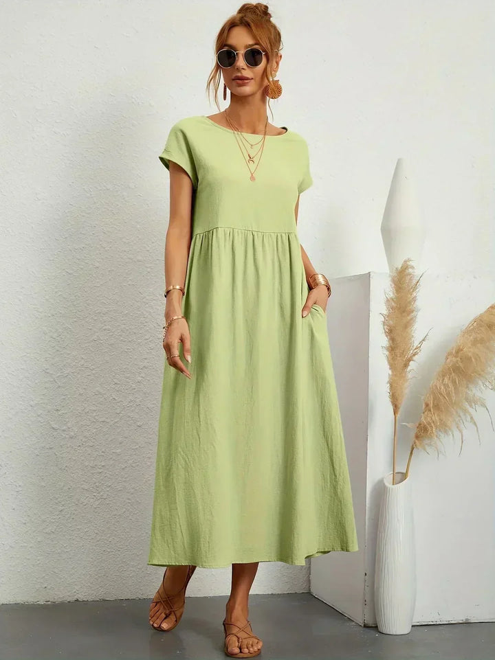 HEIKE | ROBE MIDI FLOTTANTE
