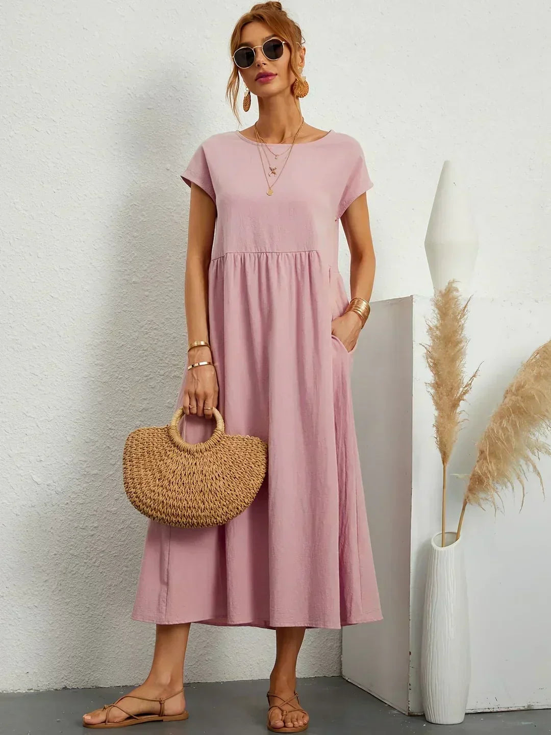 HEIKE | ROBE MIDI FLOTTANTE
