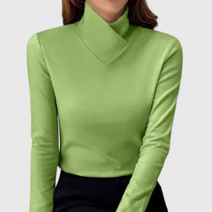 Clair | Pull Élégué à Col Montant