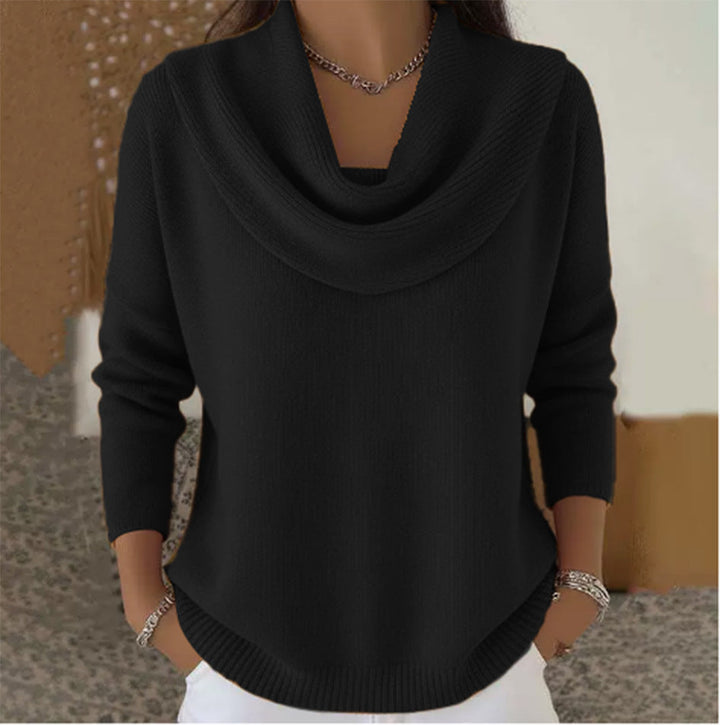 Vivian | Pull à col drapé