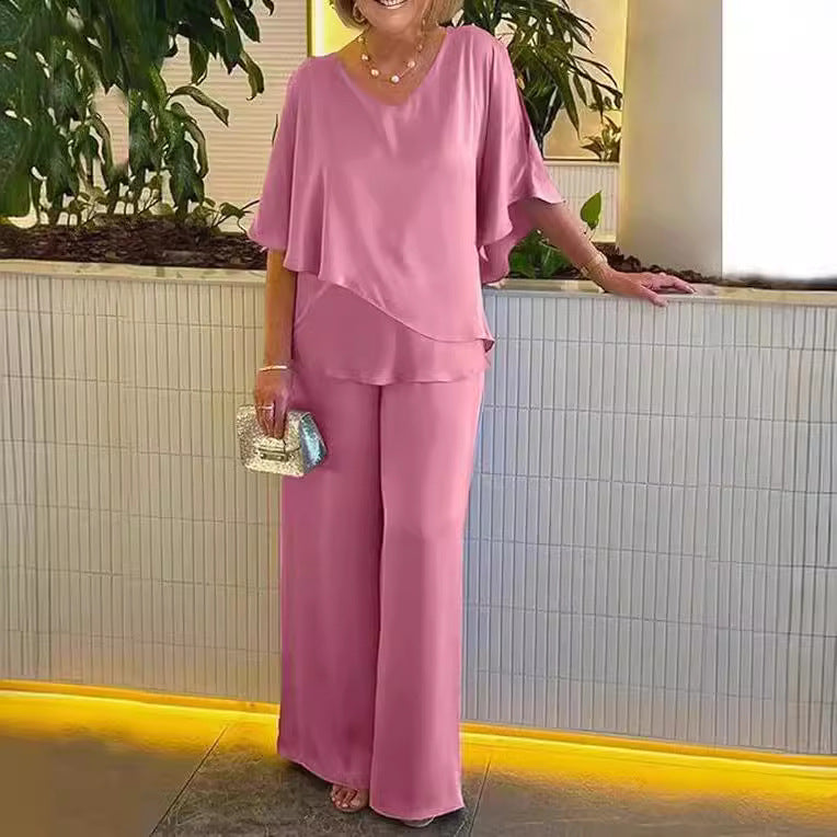 Martha | Ensemble d'été à jambes larges