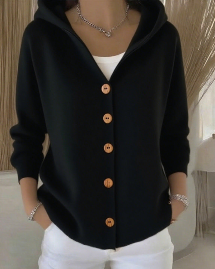 Doris | Gilet en Tricot à Capuche