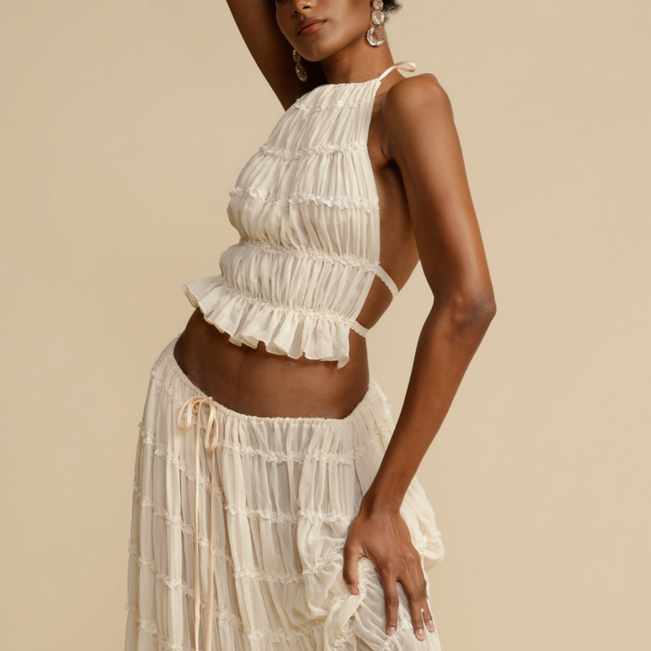 WENDY - Ensemble Top et Jupe