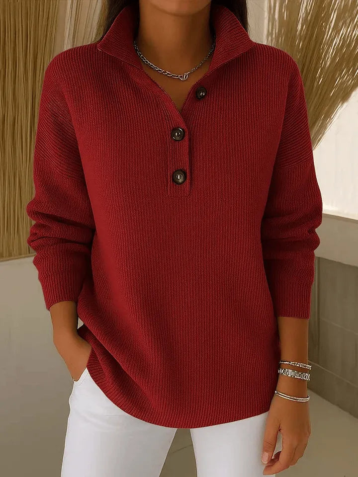Eleanor | Pull col polo en V