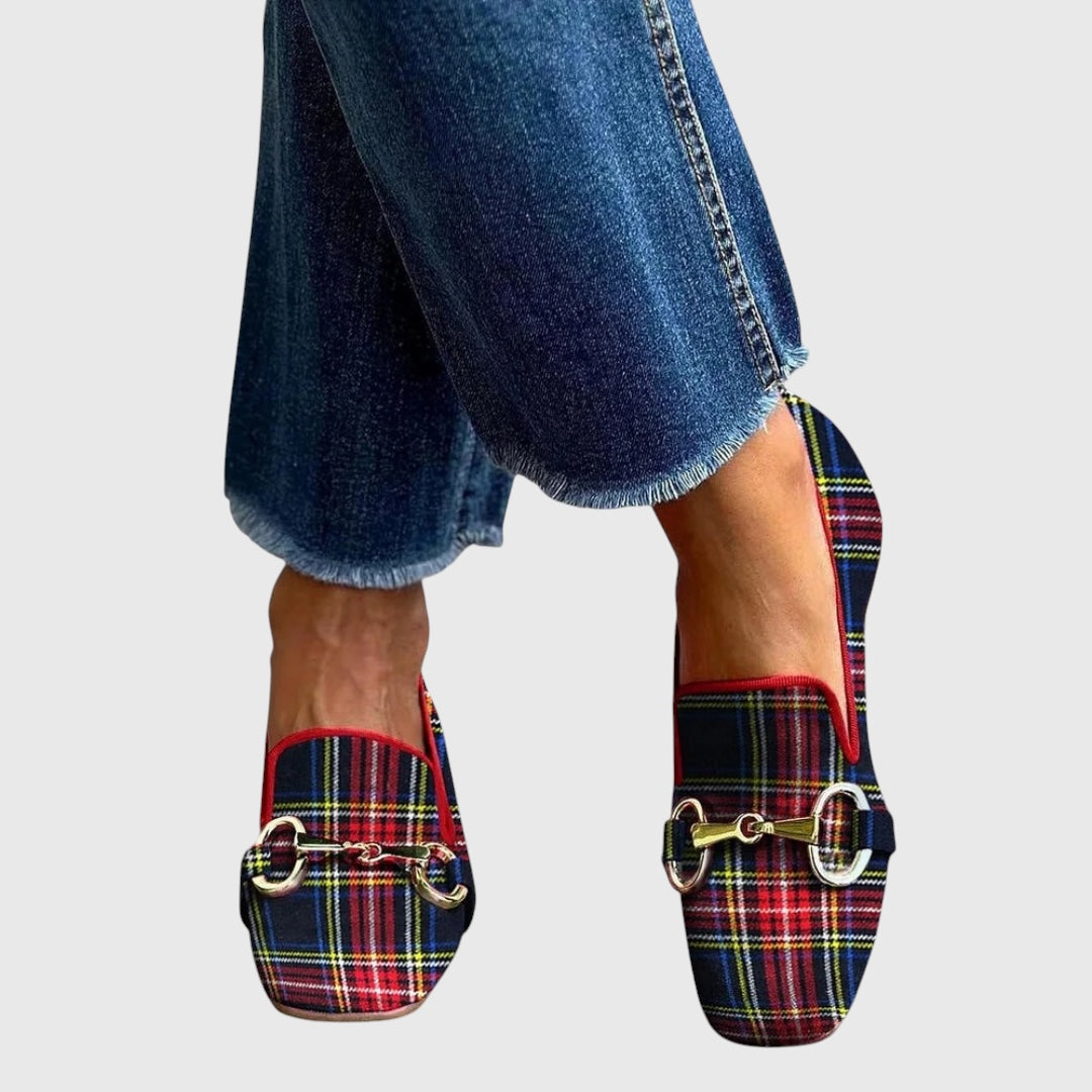 Mélani™ | Mocassins à carreaux