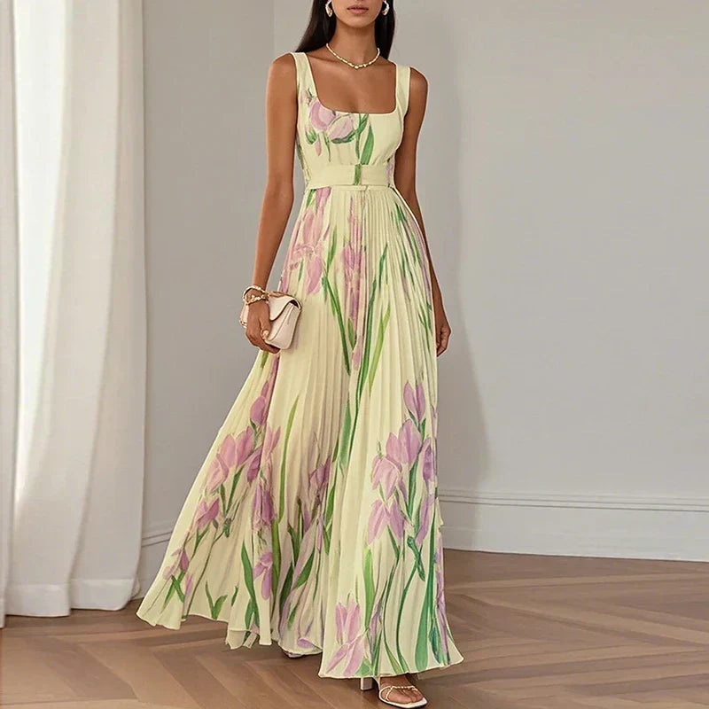 LYRA | Robe Maxi Florale Élégante