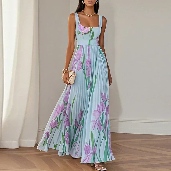 LYRA | Robe Maxi Florale Élégante
