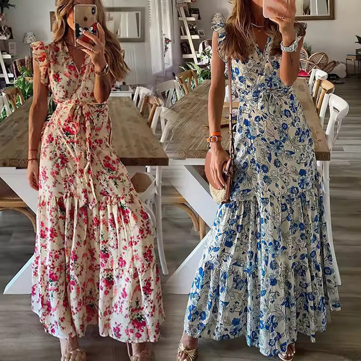 Shera - Robe Maxi Fleurie
