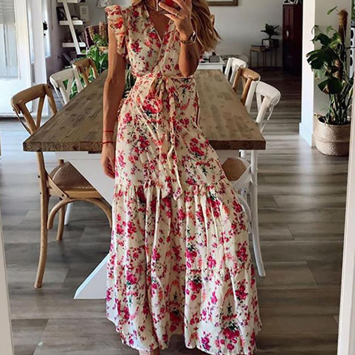 Shera - Robe Maxi Fleurie