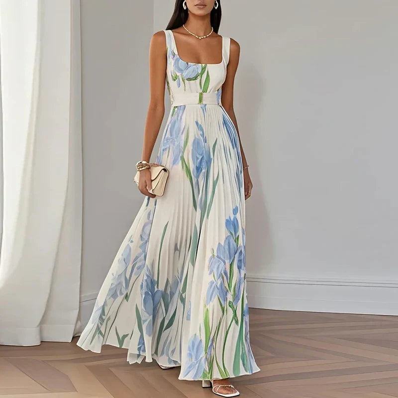 LYRA | Robe Maxi Florale Élégante