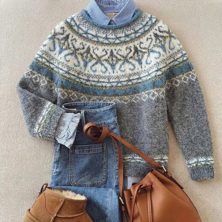 Victoria - Pull Vintage Chic en Tricot