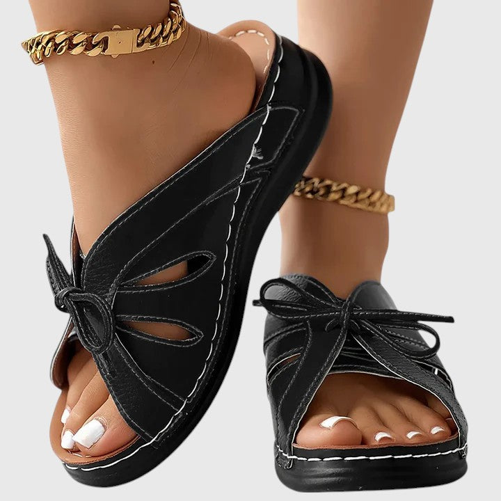 Darcy - Sandales Chic à Enfiler avec Ruban