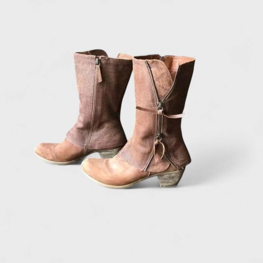 Alma - Bottes Vintage Mi-Mollet