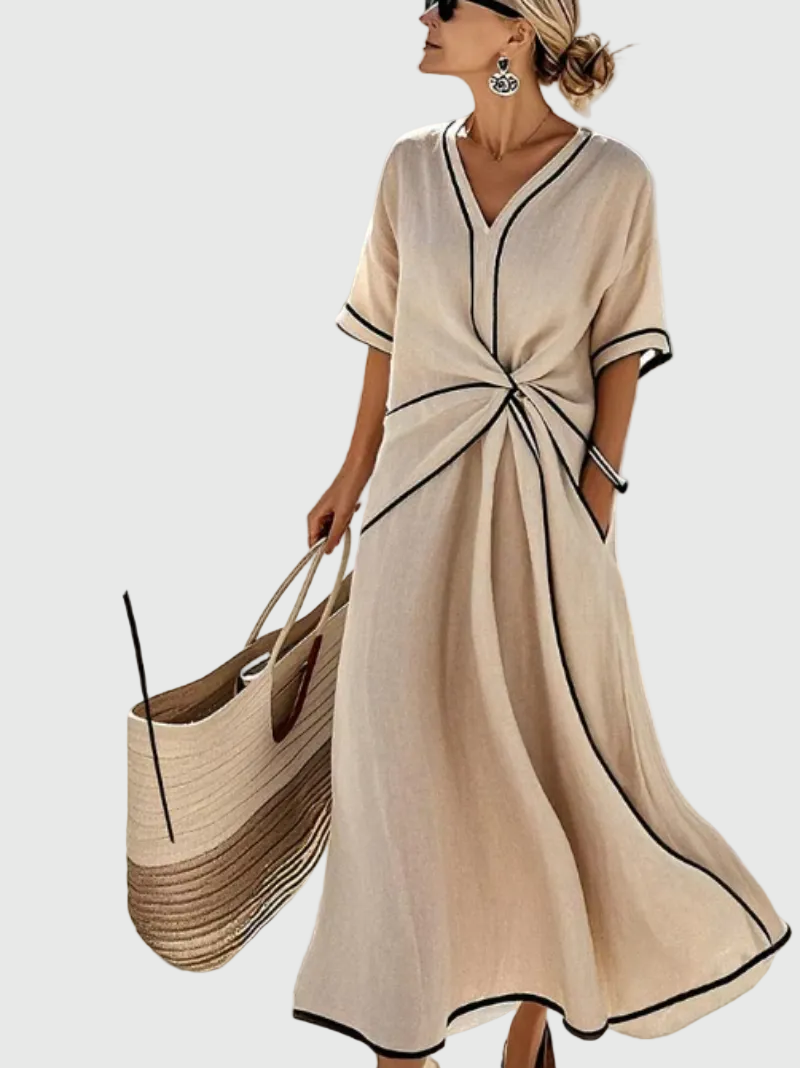 Helena | Robe Maxi Drapée