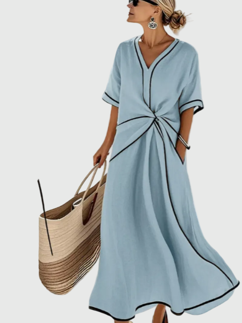 Helena | Robe Maxi Drapée
