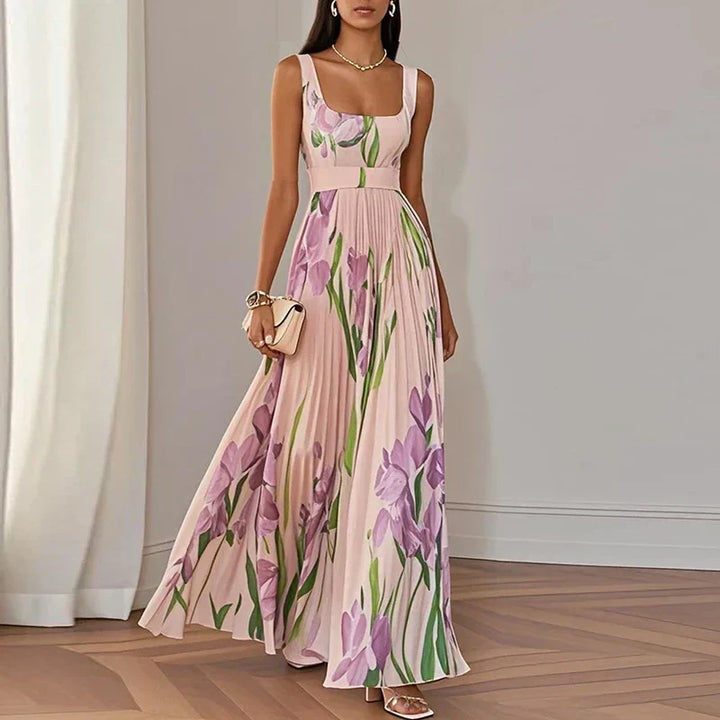 LYRA | Robe Maxi Florale Élégante