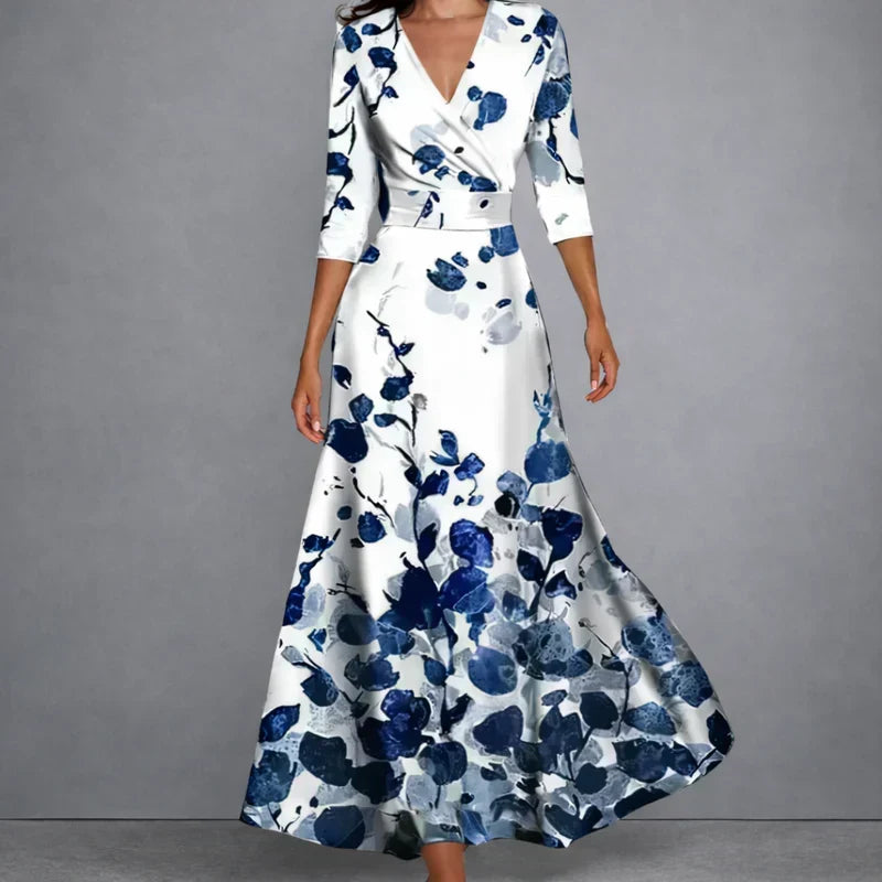 CALLA | Robe Maxi Florale Sculptante