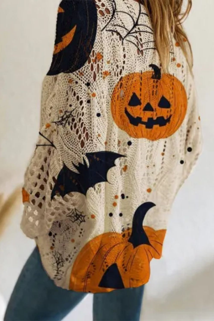 Gwendolyn | Pull Citrouille & Chauve-Souris
